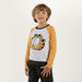 Garfield Detail Pullover with Crew Neck and Raglan Sleeves-Sweatshirts-thumbnailMobile-1