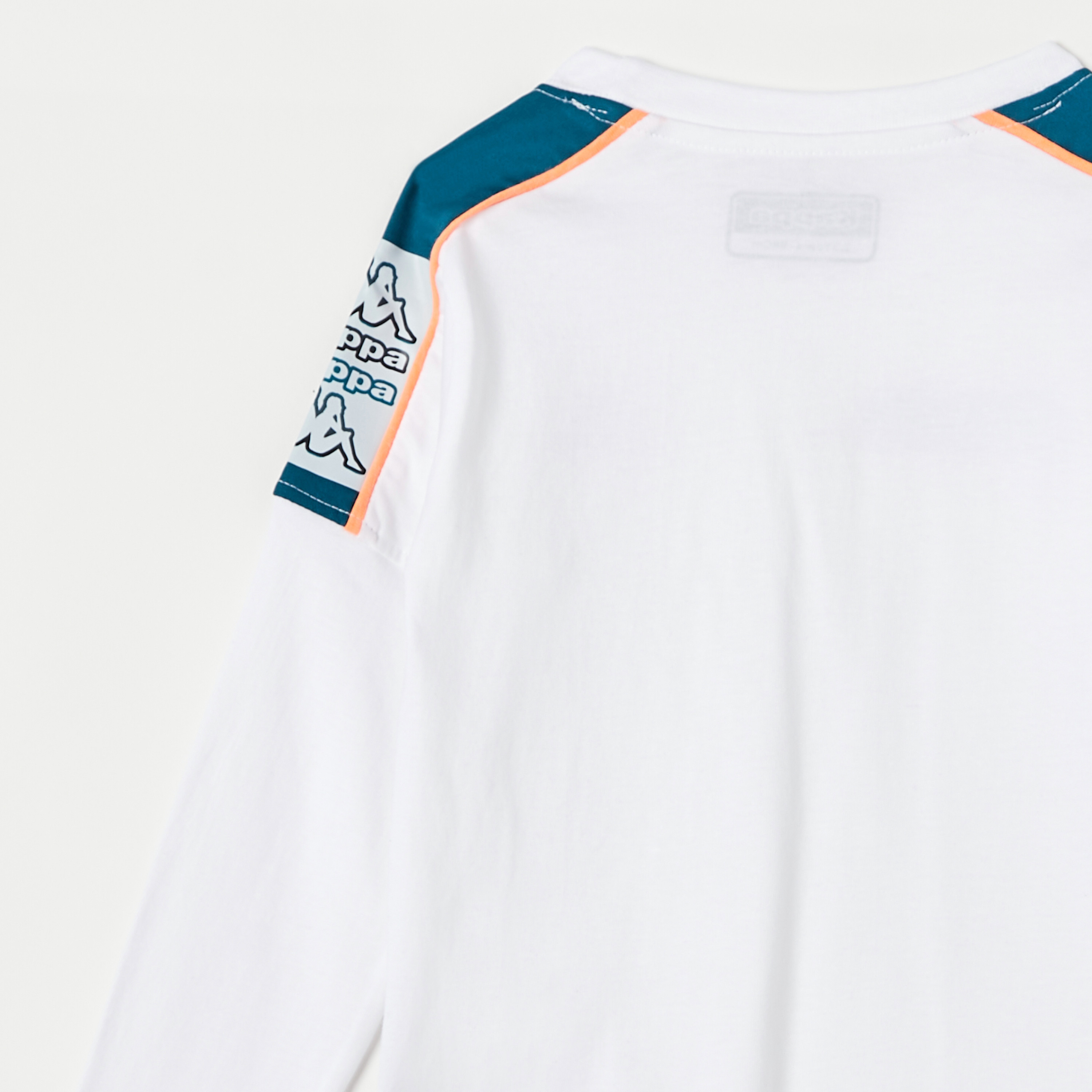 Kappa Logo Detail Crew Neck T-shirt with Long Sleeves-boys-clothing-tshirtsandpolos-image-3