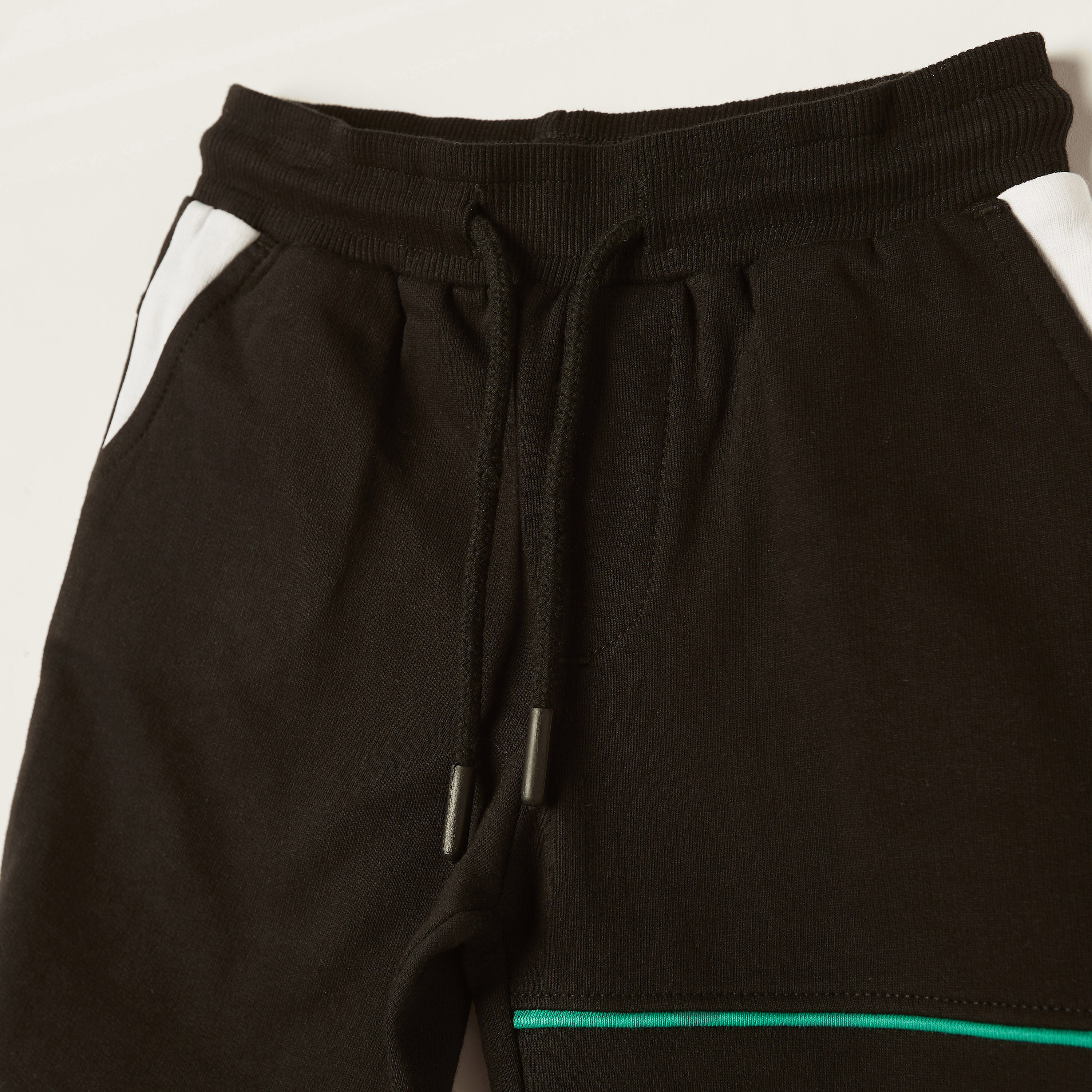 Kappa Logo Print Shorts with Drawstring Closure and Pockets-baby-boys-clothing-sportswear-bottoms-image-2