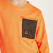 Kappa Solid Sweatshirt with Long Sleeves and Pocket-Sweatshirts-thumbnailMobile-2