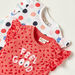 Juniors Printed Sleeveless Top with Ruffles - Set of 2-T Shirts-thumbnail-1