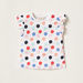 Juniors Printed Sleeveless Top with Ruffles - Set of 2-T Shirts-thumbnail-3