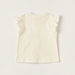 Juniors Printed Sleeveless Top with Ruffles and Crew Neck-T Shirts-thumbnail-2