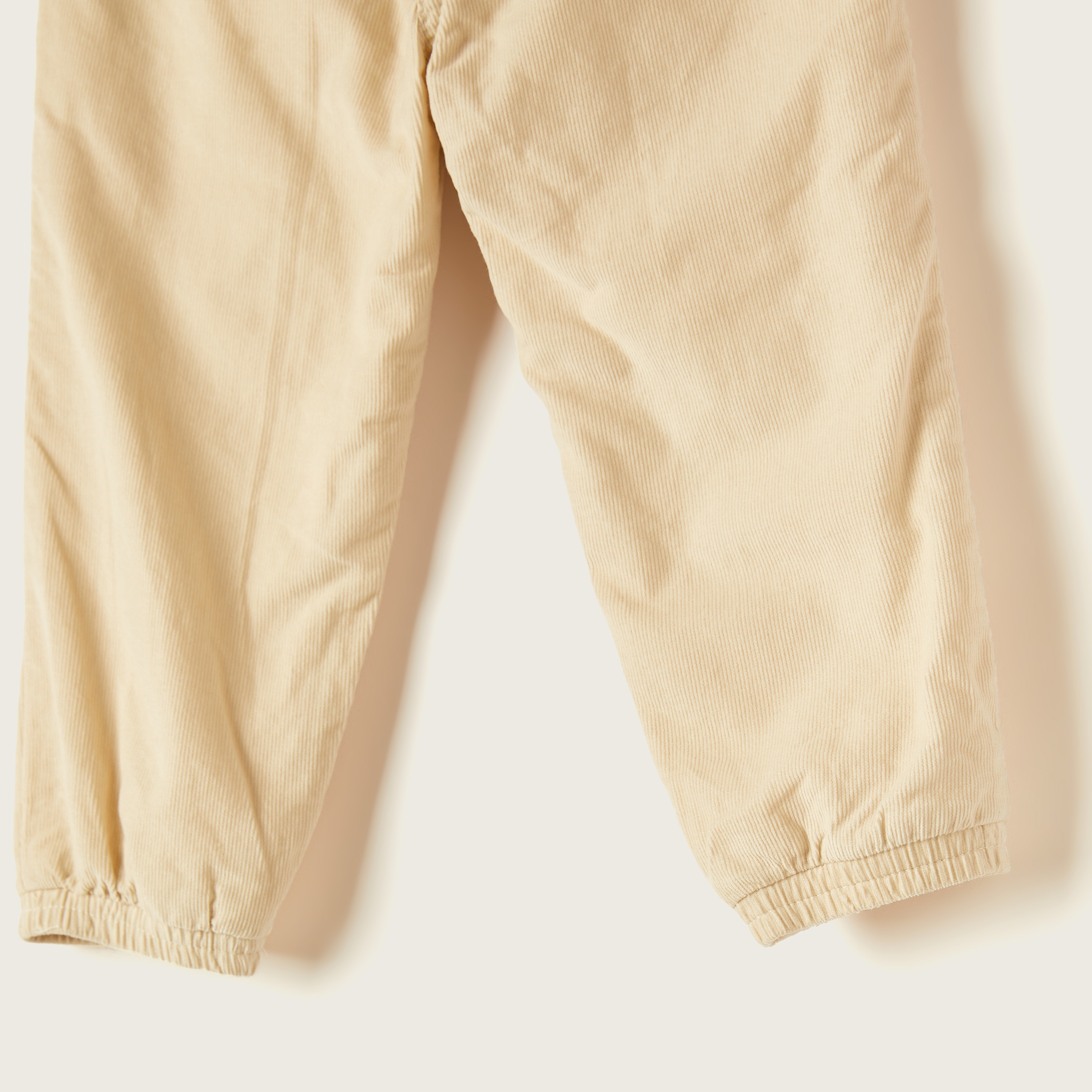 Juniors Corduroy Pants with Elasticised Waistband and Pockets-baby-girls-clothing-bottoms-trousers-image-4