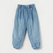 Juniors Solid Pants with Elasticated Waistband and Bow Accent-Pants-thumbnail-0