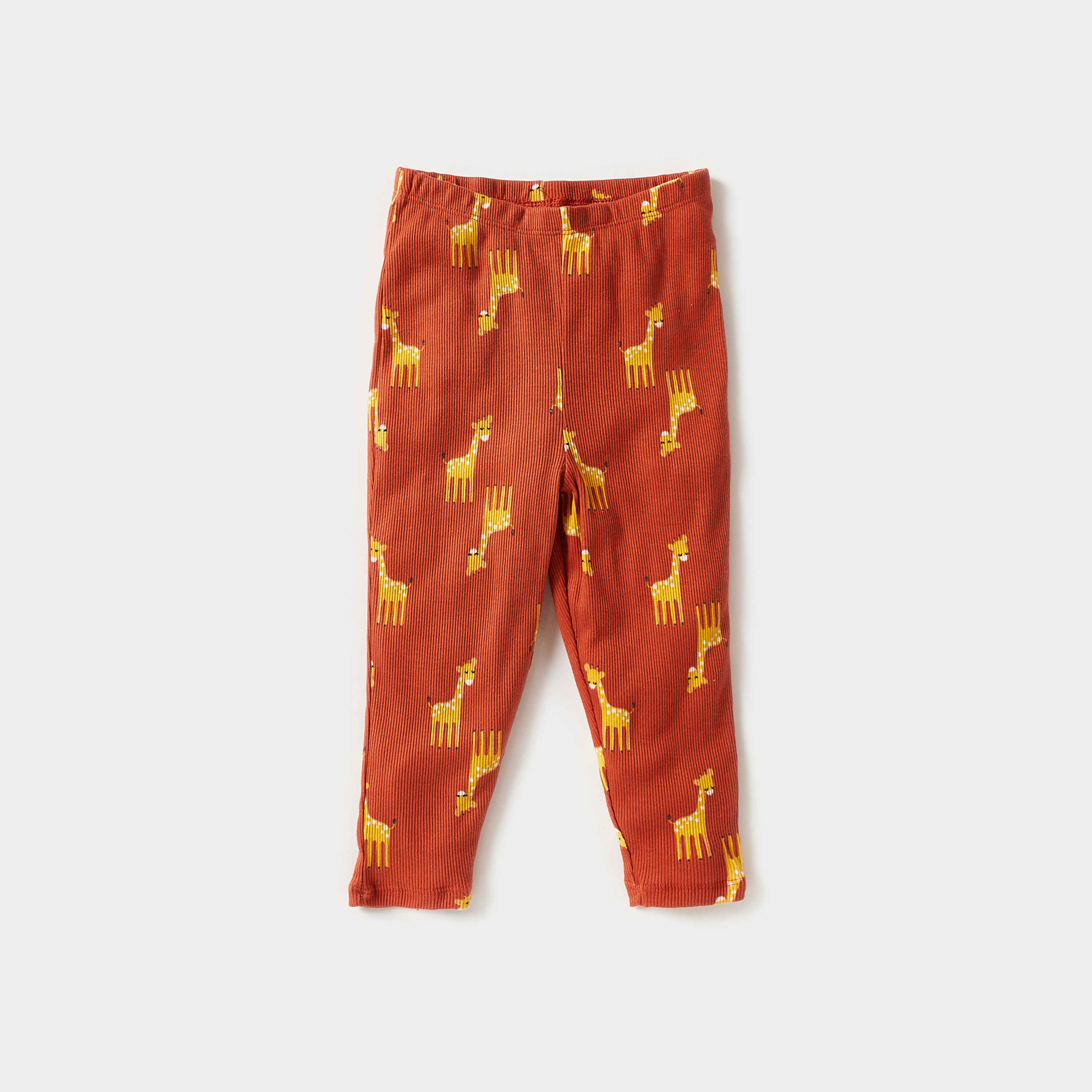 Juniors Printed Leggings with Elasticised Waistband - Set of 2-baby-girls-clothing-bottoms-leggings-image-4