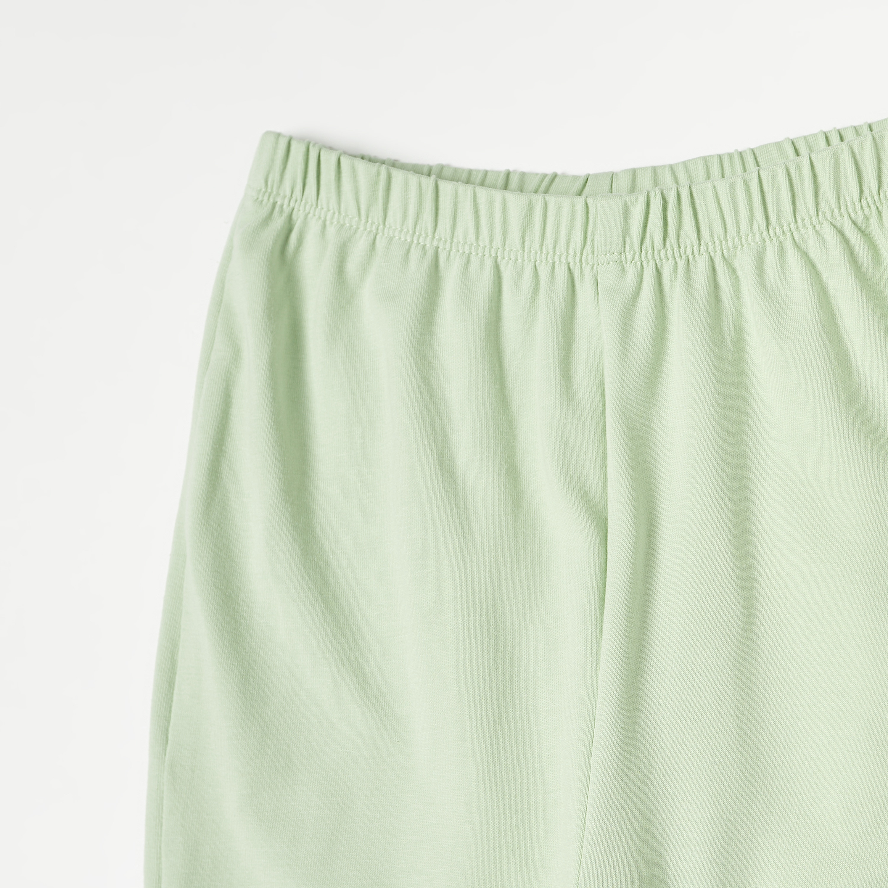 Juniors Solid Leggings with Elasticated Waistband-baby-girls-clothing-bottoms-leggings-image-2
