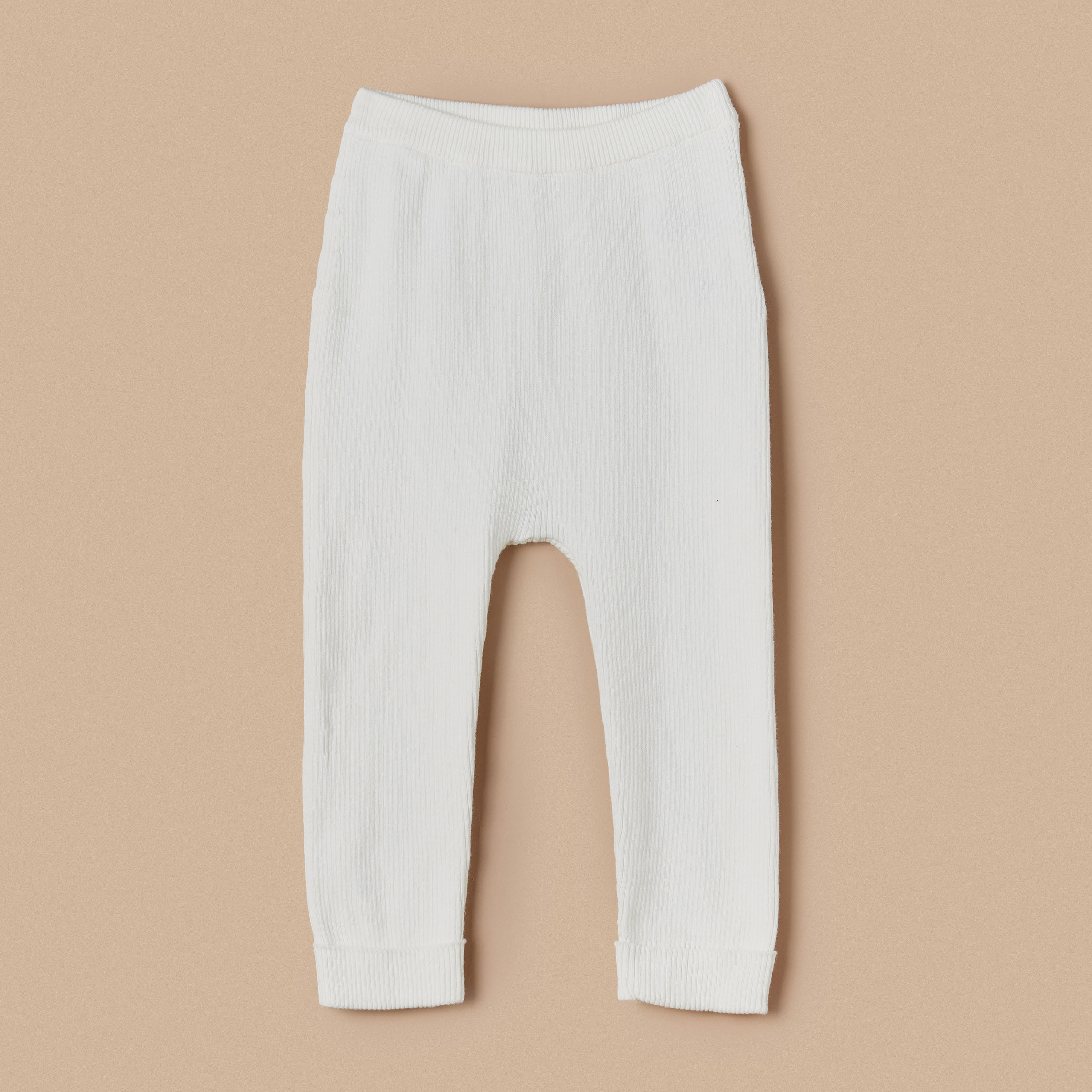 Juniors Ribbed Leggings with Elasticised Waistband-baby-girls-clothing-bottoms-leggings-image-1