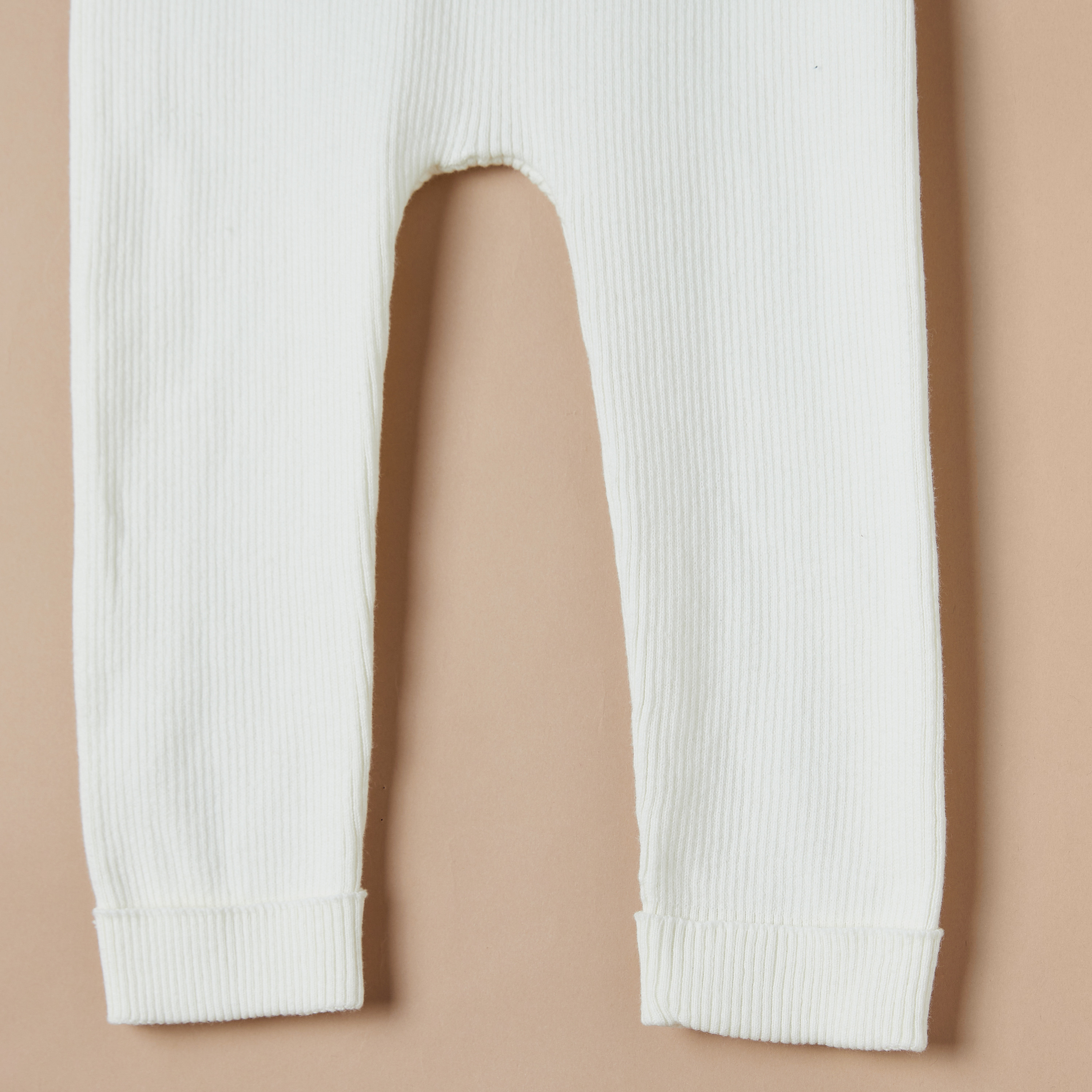 Juniors Ribbed Leggings with Elasticised Waistband-baby-girls-clothing-bottoms-leggings-image-3