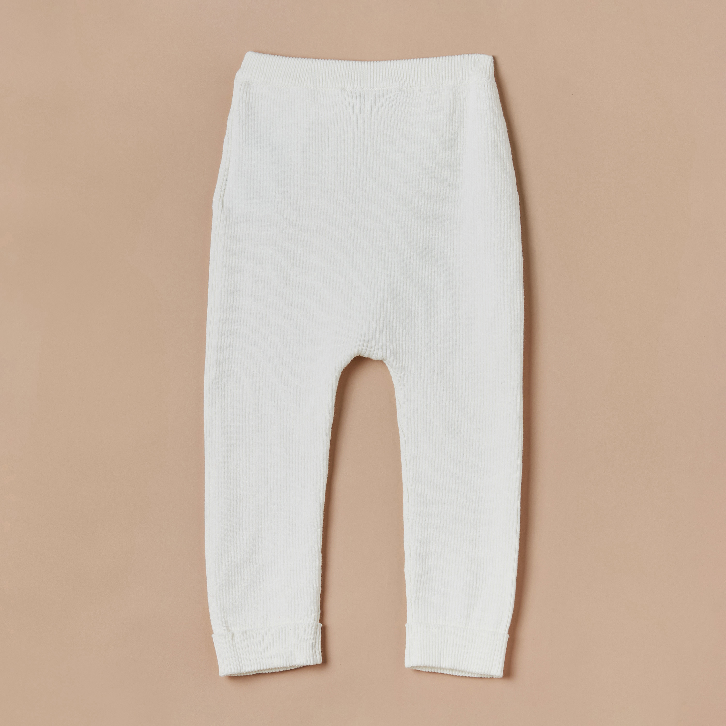 Juniors Ribbed Leggings with Elasticised Waistband-baby-girls-clothing-bottoms-leggings-image-4