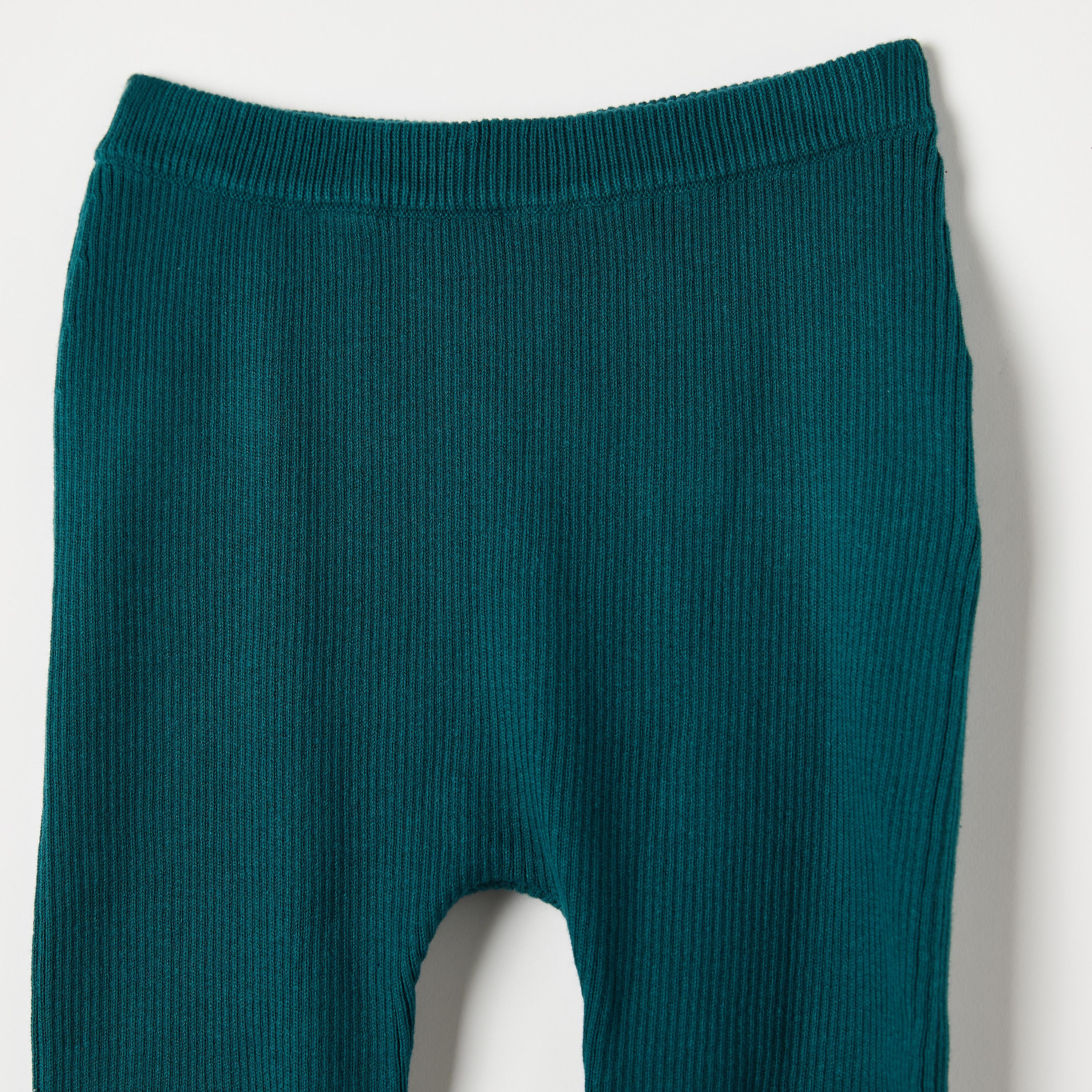 Juniors Ribbed Leggings with Elasticised Waistband-baby-girls-clothing-bottoms-leggings-image-2