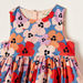 Juniors Floral Print Sleeveless Dress with Round Neck and Zip Closure-Dresses%2C Gowns and Frocks-thumbnailMobile-1