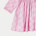 Juniors Checked Round Neck Dress with Long Sleeves-Dresses%2C Gowns and Frocks-thumbnailMobile-2