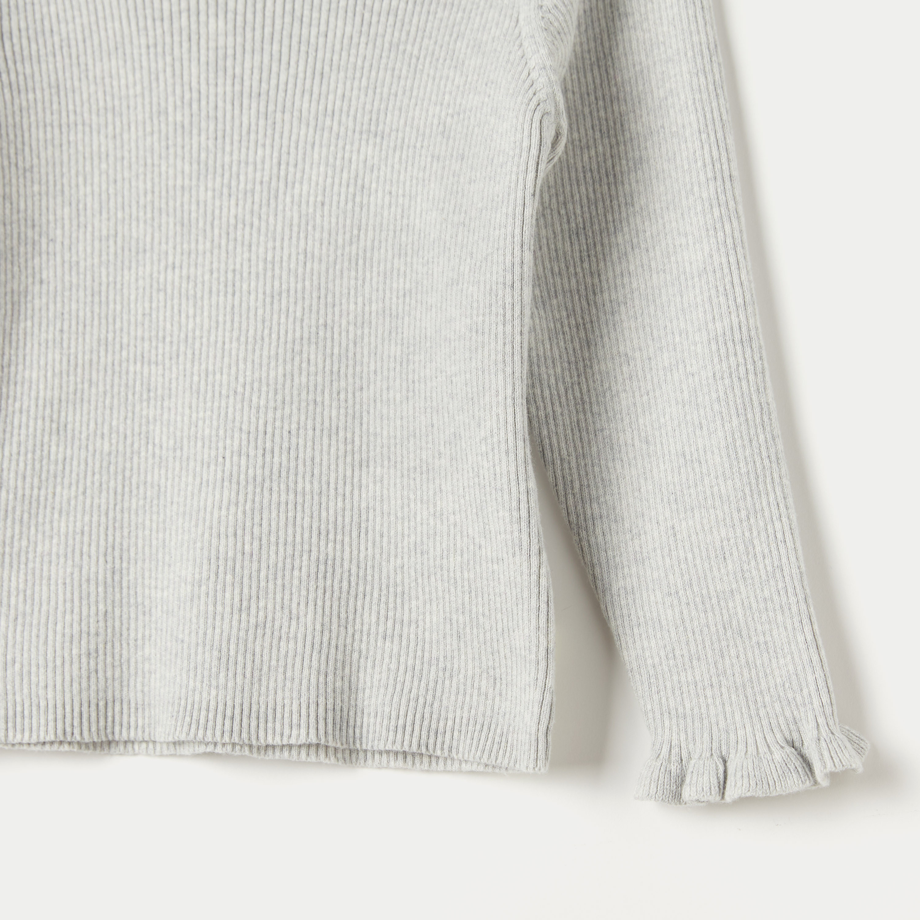 Juniors Textured Pullover with Crew Neck and Long Sleeves-baby-girls-clothing-jumpersandcardigans-image-3
