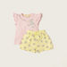 Juniors Floral Print Top and Shorts Set-Clothes Sets-thumbnail-0