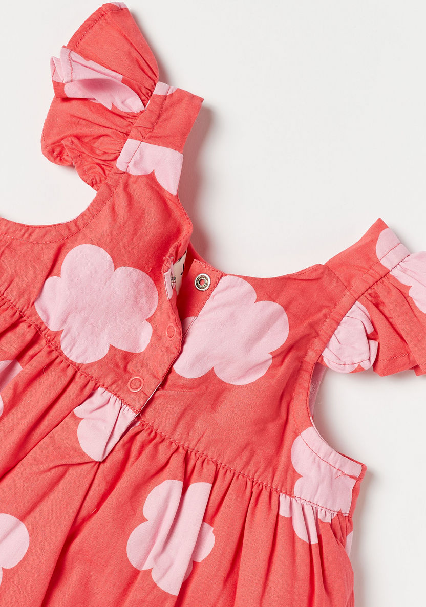 Juniors Floral Print Sleeveless Top and Shorts Set-Clothes Sets-image-4