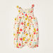 Juniors Floral Print Sleeveless Romper with Button Closure-Rompers%2C Dungarees and Jumpsuits-thumbnailMobile-0