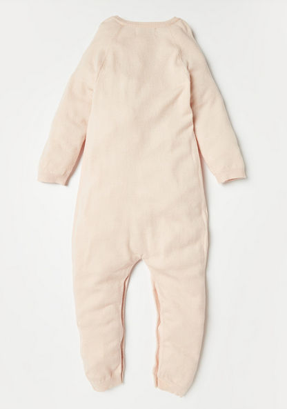 Juniors Textured Romper with Long Sleeves-Rompers%2C Dungarees and Jumpsuits-image-2