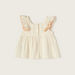 Giggles Embroidered Sleeveless A-line Top with Ruffle Detail-Blouses-thumbnail-2