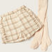 Giggles Checked Shorts and Solid Socks Set-Shorts-thumbnailMobile-3