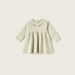 Giggles Textured Dress with Long Sleeves and Embroidered Detail-Dresses%2C Gowns and Frocks-thumbnailMobile-0