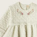 Giggles Textured Dress with Long Sleeves and Embroidered Detail-Dresses%2C Gowns and Frocks-thumbnail-1