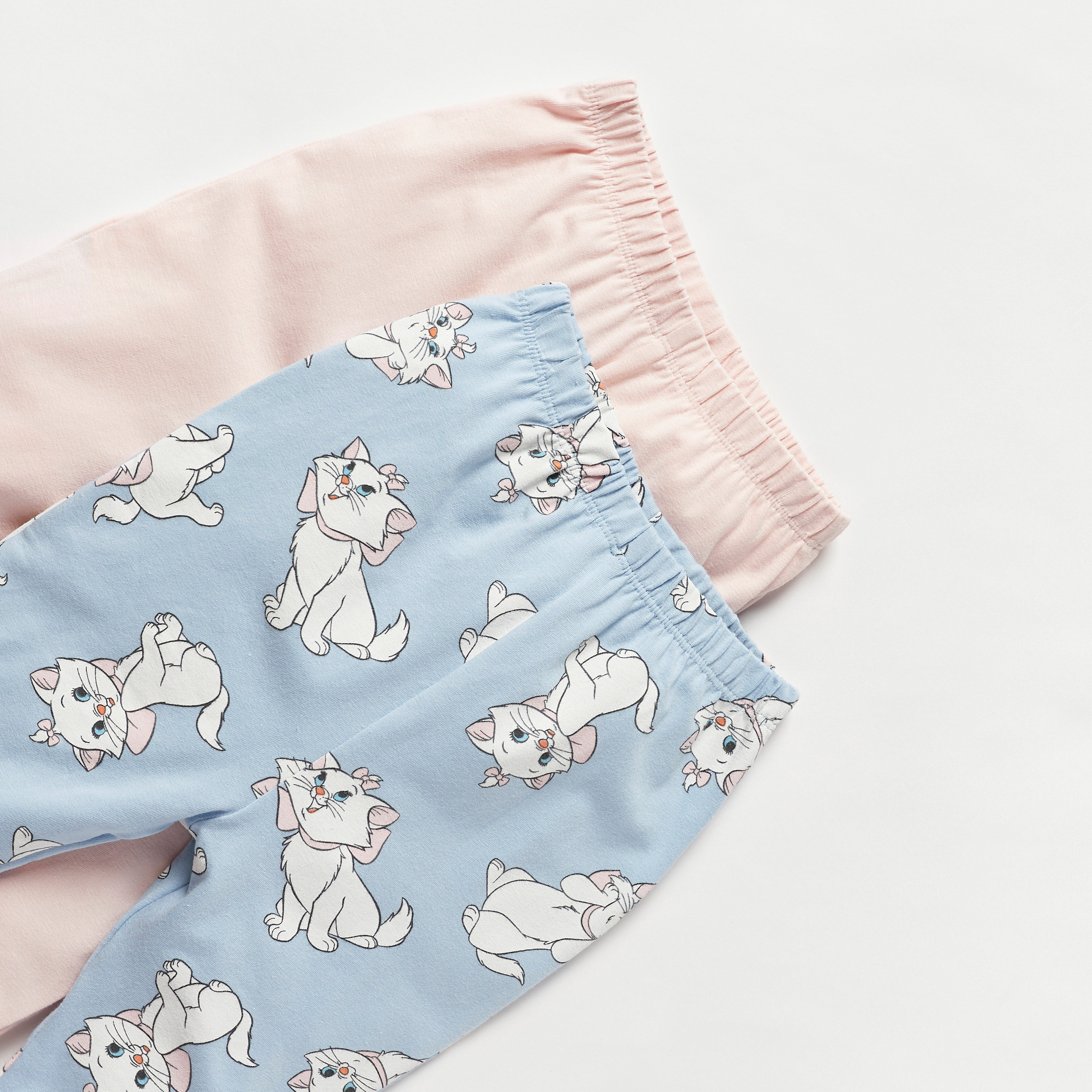 Disney Marie Print Leggings with Elasticated Waistband - Set of 2-baby-girls-clothing-bottoms-leggings-image-4