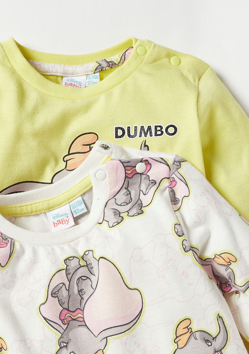 Dumbo Print Long Sleeves Dress - Set of 2-Dresses, Gowns & Frocks-image-3