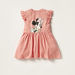Minnie Mouse Print Sleeveless Dress with Ruffles - Set of 2-Dresses%2C Gowns and Frocks-thumbnail-4