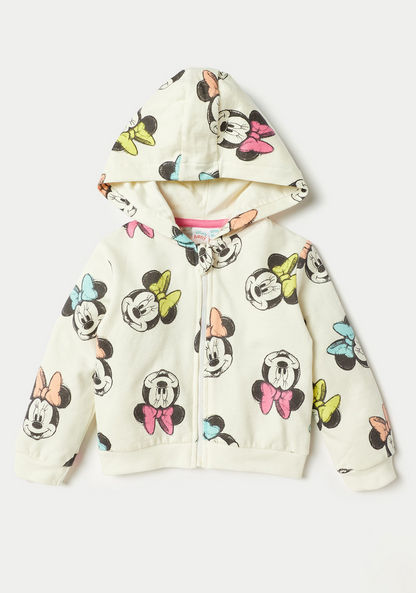 Disney Minnie Printed Hooded Sweatshirt and Jog Pant Set