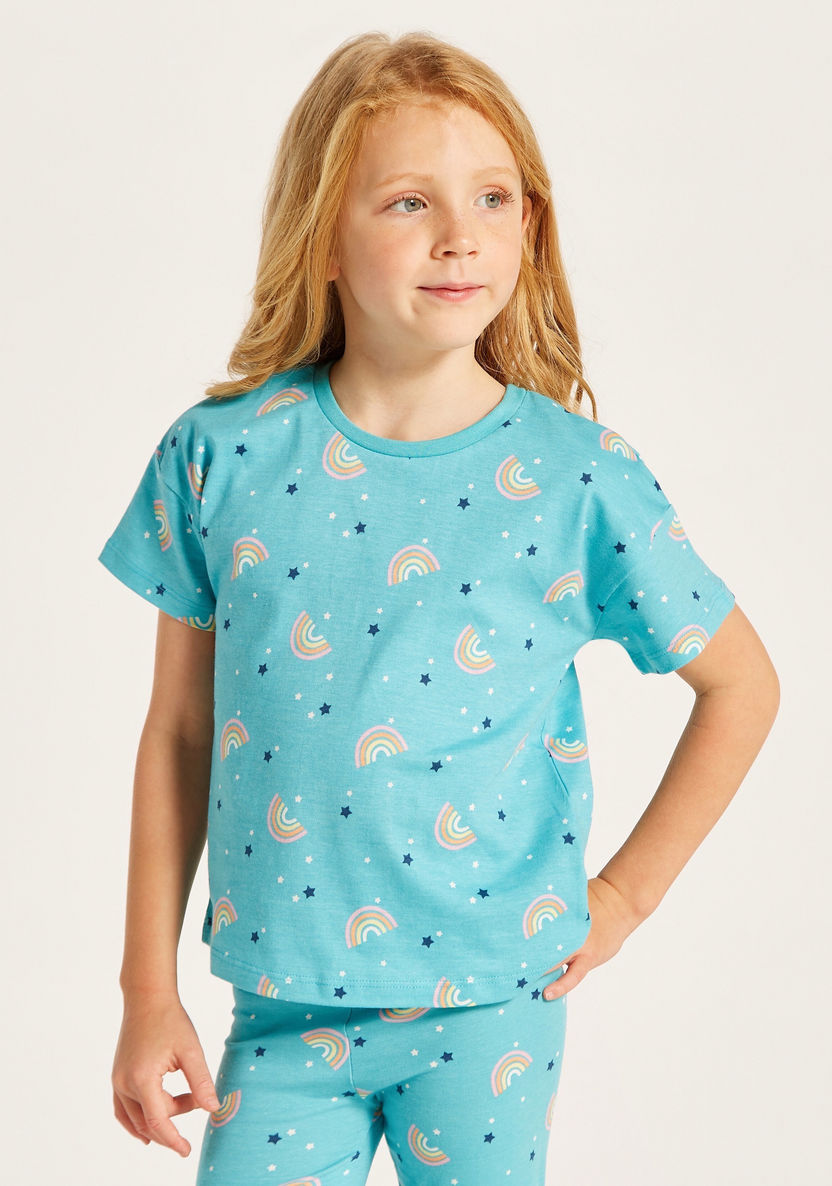 Juniors Printed Short Sleeve T-shirt - Set of 2-Multipacks-image-6