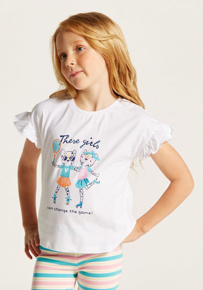 Juniors Printed T-shirt with Short Sleeves - Set of 2