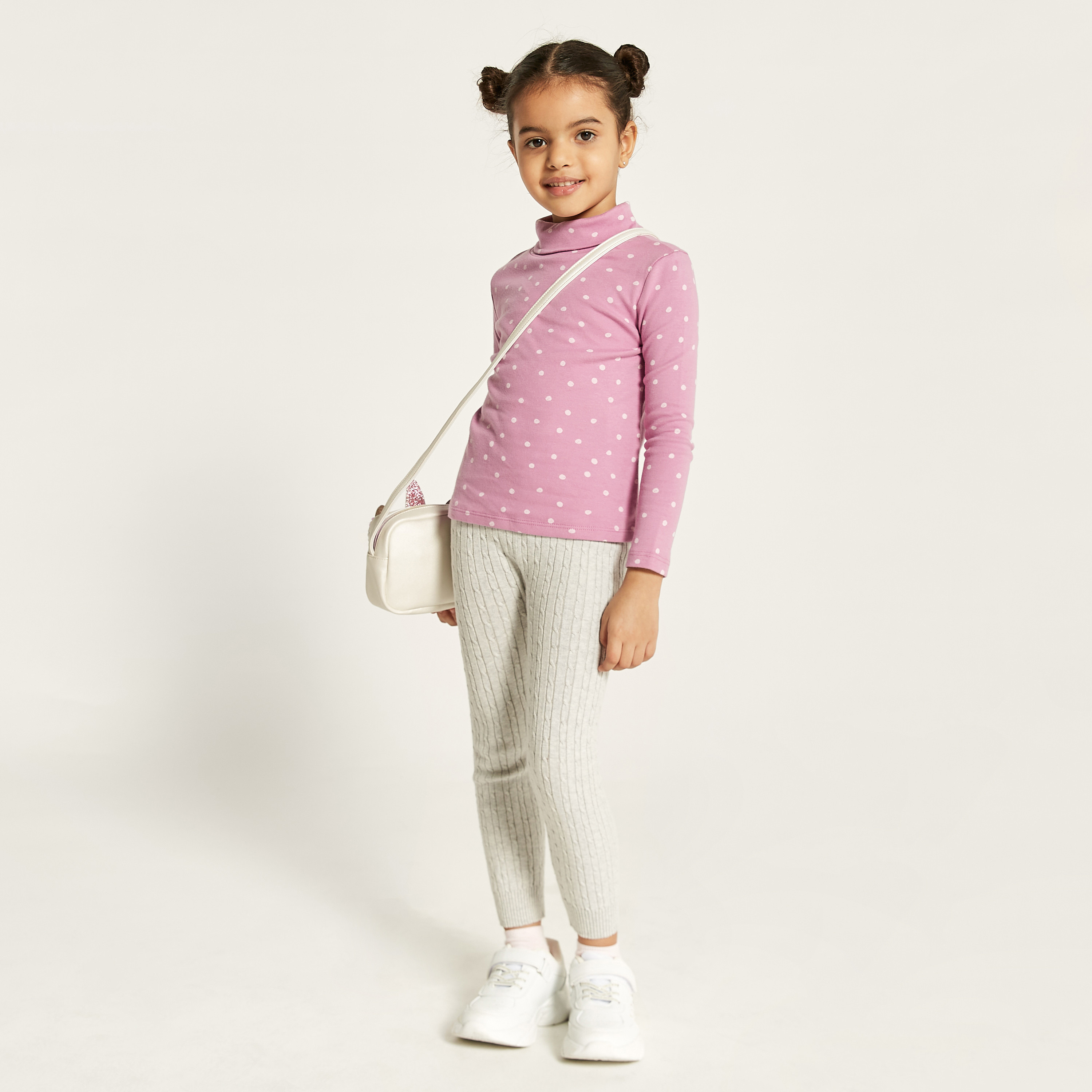 Juniors Assorted Turtle Neck T-shirt with Long Sleeves - Set of 2-girls-clothing-tshirts-image-2