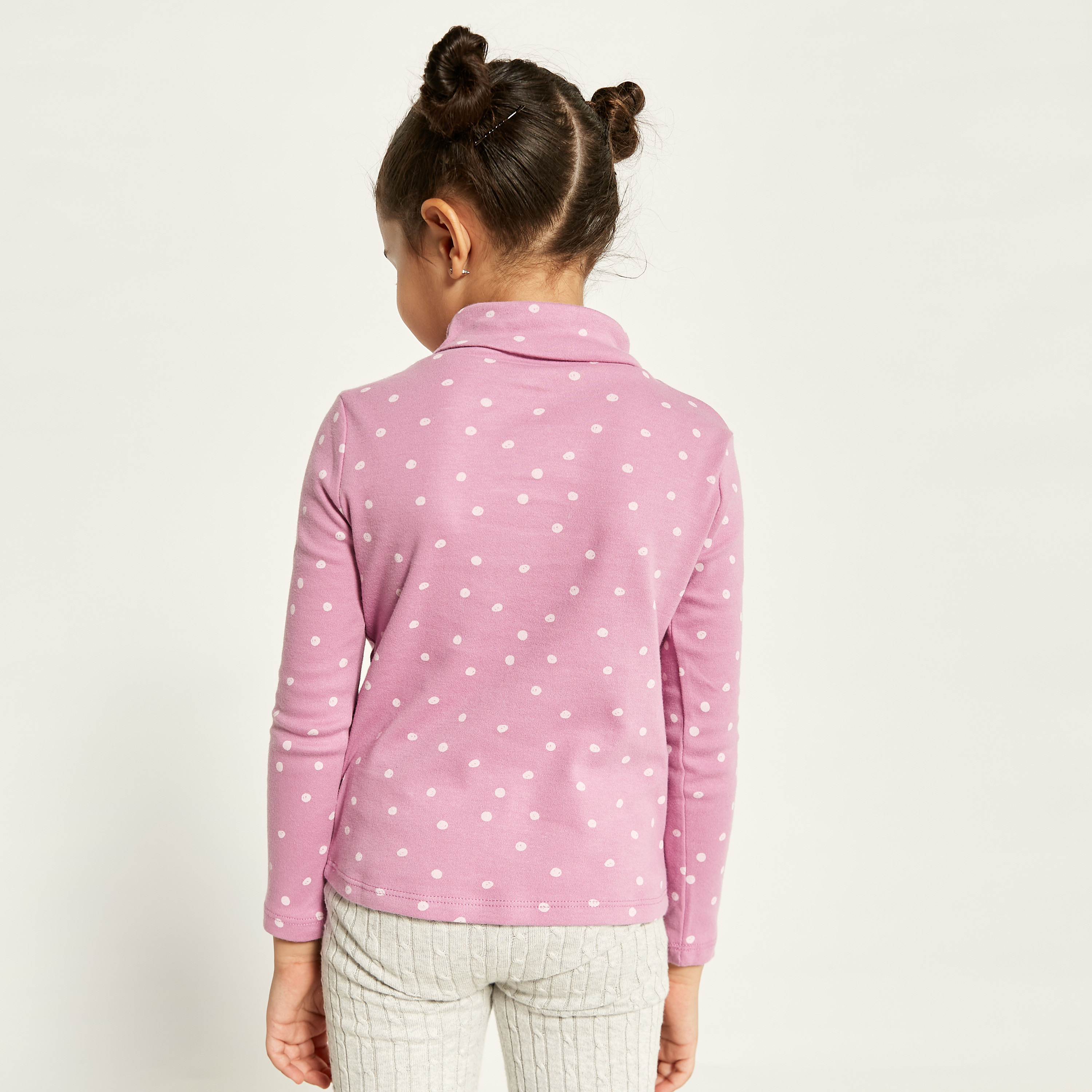 Juniors Assorted Turtle Neck T-shirt with Long Sleeves - Set of 2-girls-clothing-tshirts-image-5