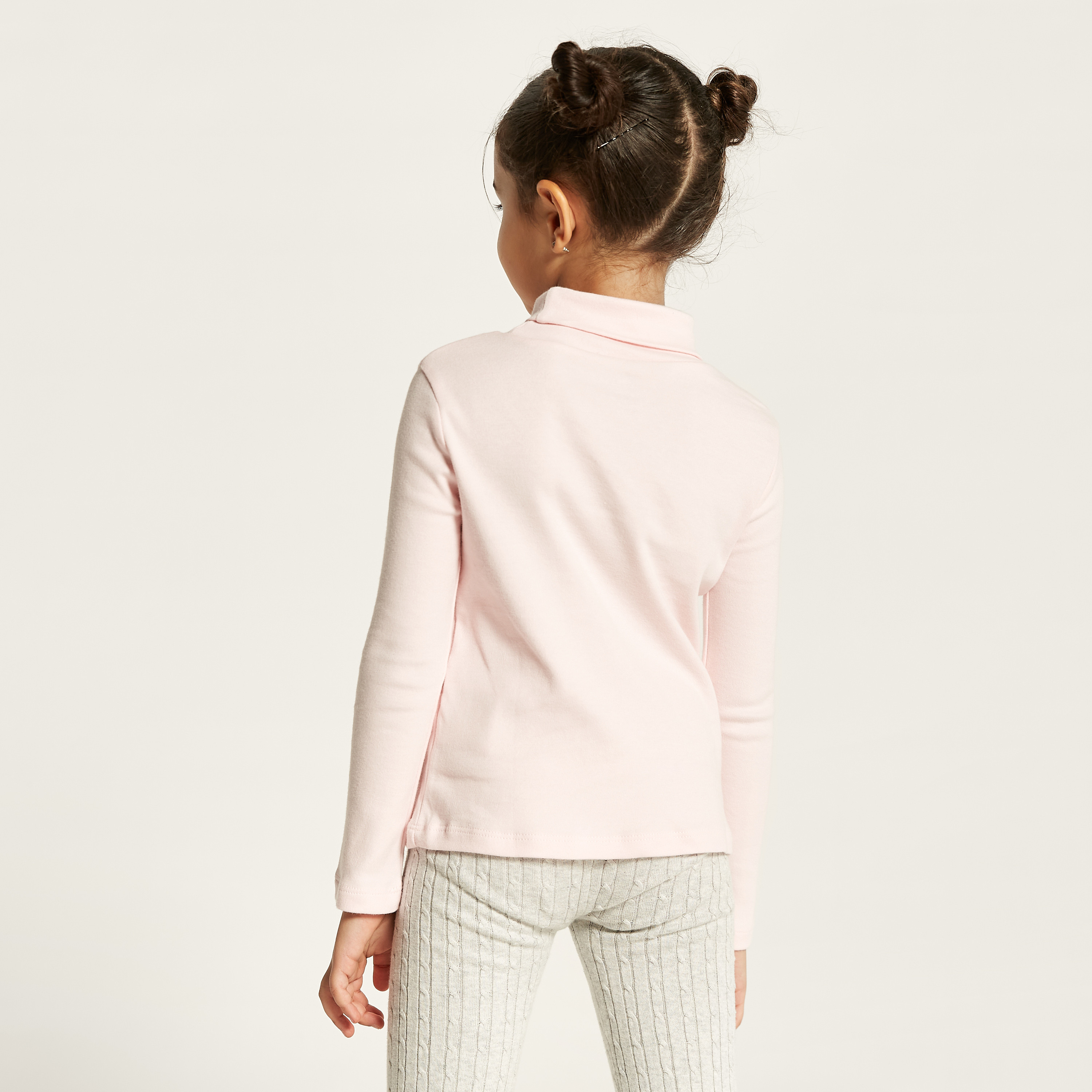 Juniors Assorted Turtle Neck T-shirt with Long Sleeves - Set of 2-girls-clothing-tshirts-image-7