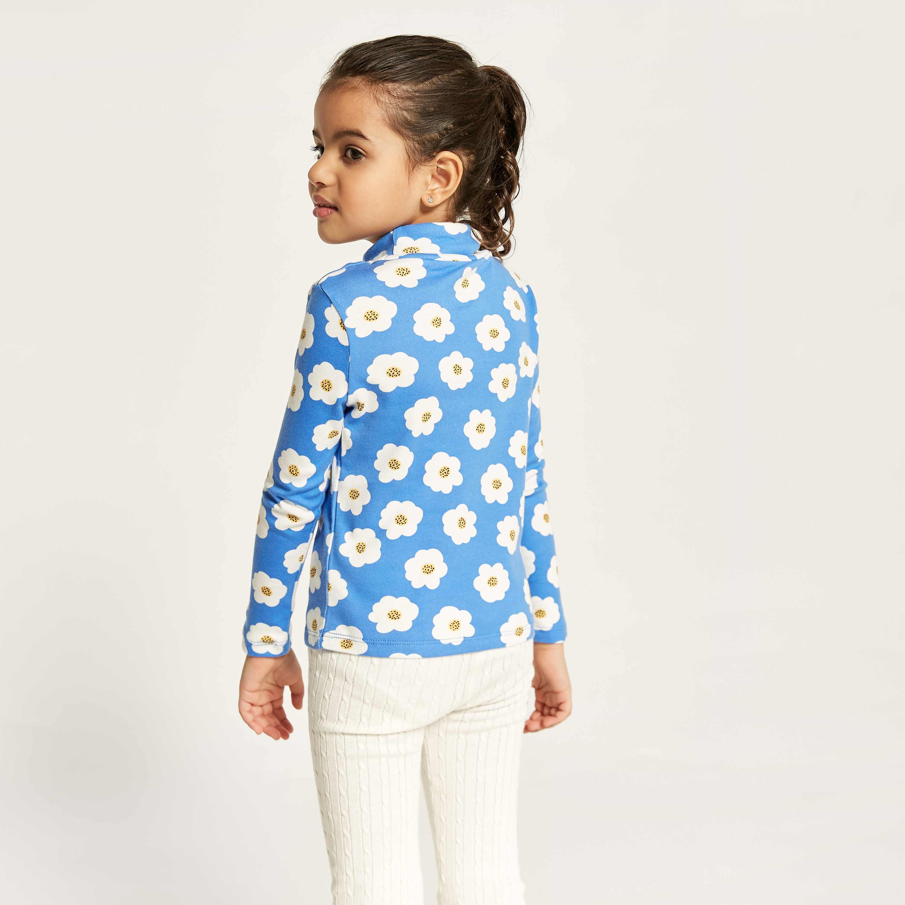 Juniors Assorted Turtle Neck T-shirt with Long Sleeves - Set of 2-girls-clothing-tshirts-image-5