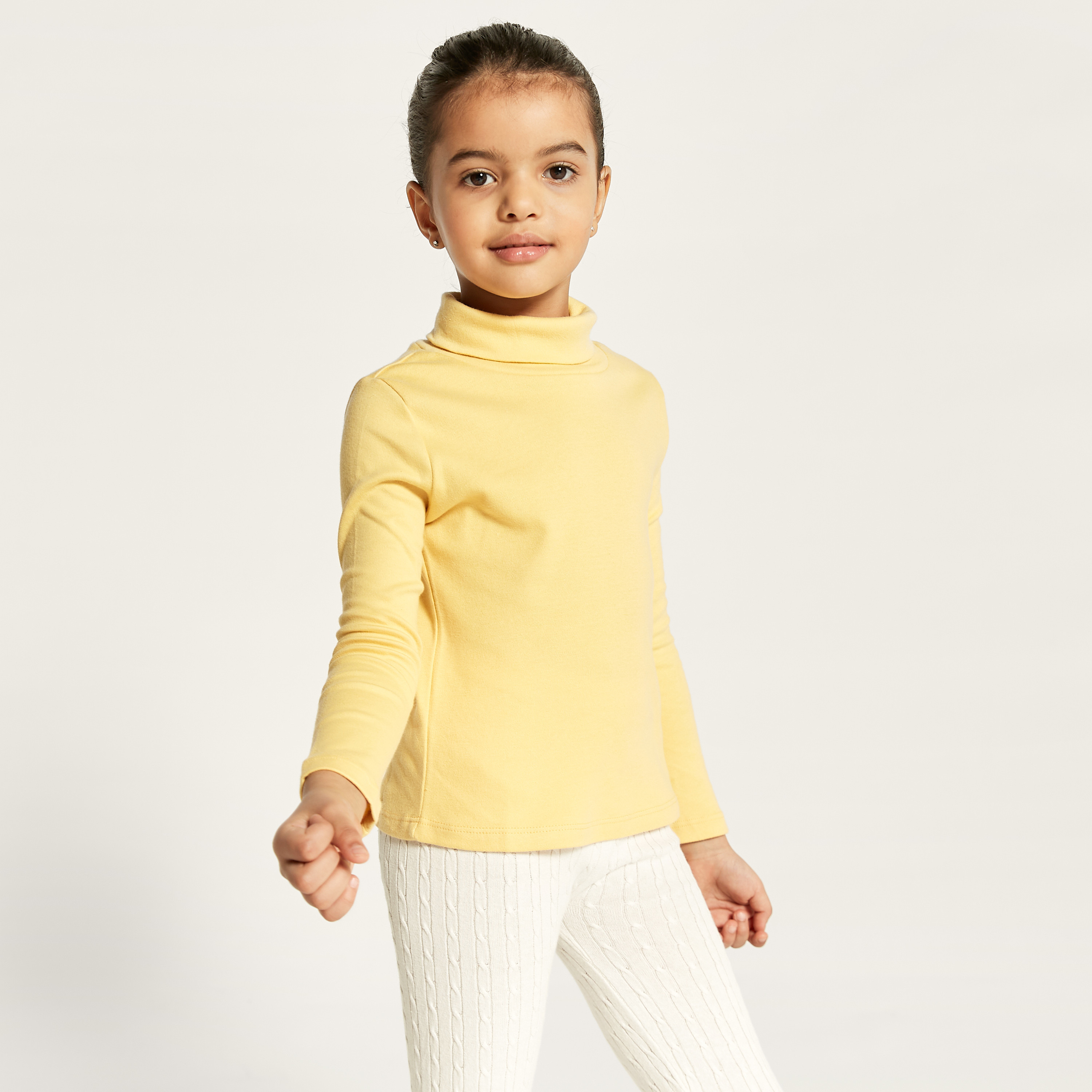 Juniors Assorted Turtle Neck T-shirt with Long Sleeves - Set of 2-girls-clothing-tshirts-image-6