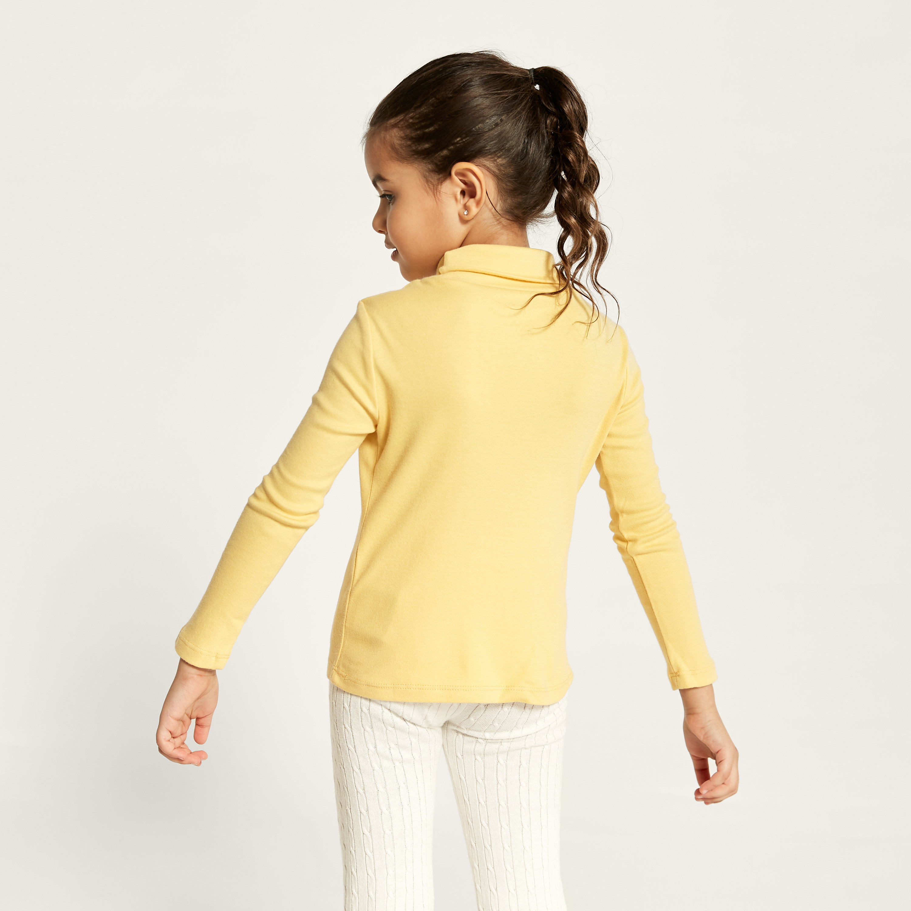 Juniors Assorted Turtle Neck T-shirt with Long Sleeves - Set of 2-girls-clothing-tshirts-image-7