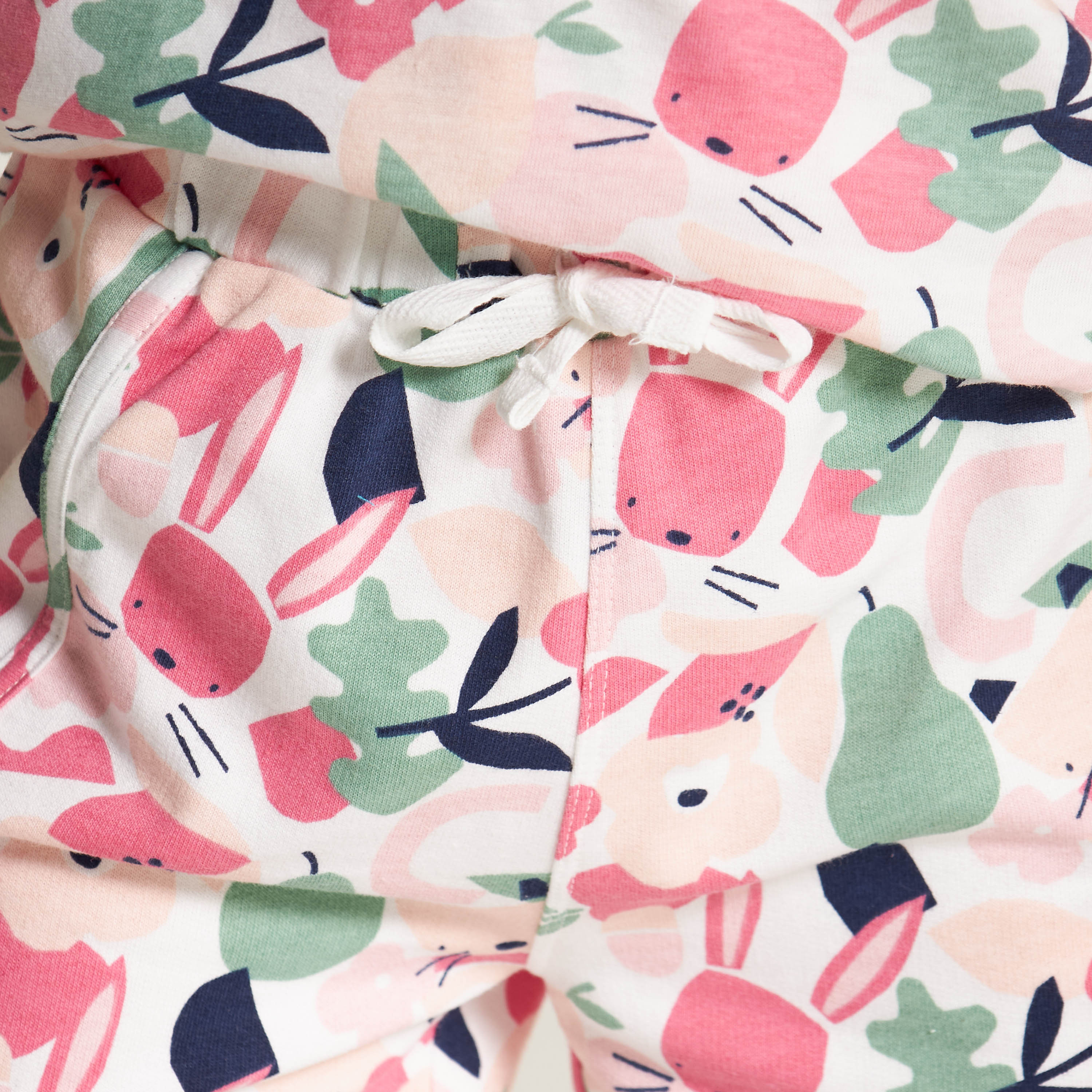 Juniors All Over Print Shorts with Drawstring Closure-baby-girls-clothing-bottoms-shorts-image-3