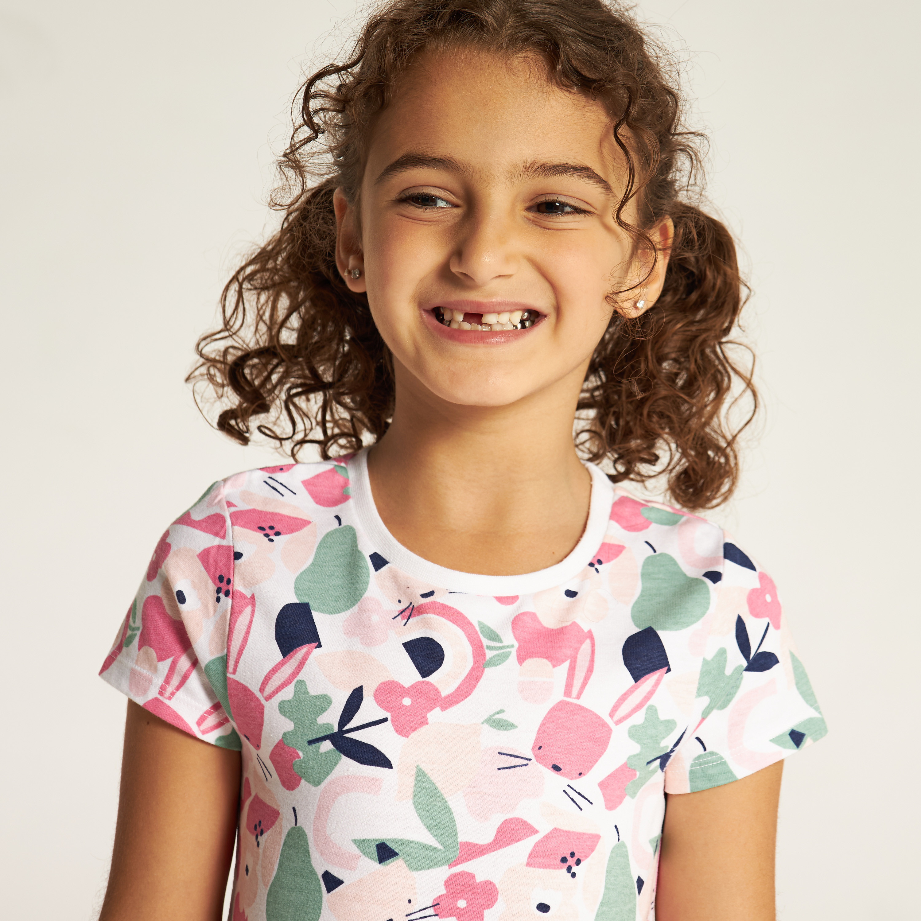 فستان بخصر منسدل وطبعات وأكمام قصيرة من جونيورز-girls-clothing-dressesandjumpsuits-image-3