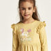 Juniors Printed A-line Dress with Long Sleeves and Ruffles - Set of 3-Dresses%2C Gowns and Frocks-thumbnailMobile-3