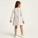 Juniors Printed A-line Dress with Long Sleeves and Ruffles - Set of 3-Dresses%2C Gowns and Frocks-thumbnail-6