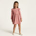 Juniors Printed A-line Dress with Long Sleeves and Ruffles - Set of 3-Dresses%2C Gowns and Frocks-thumbnail-7