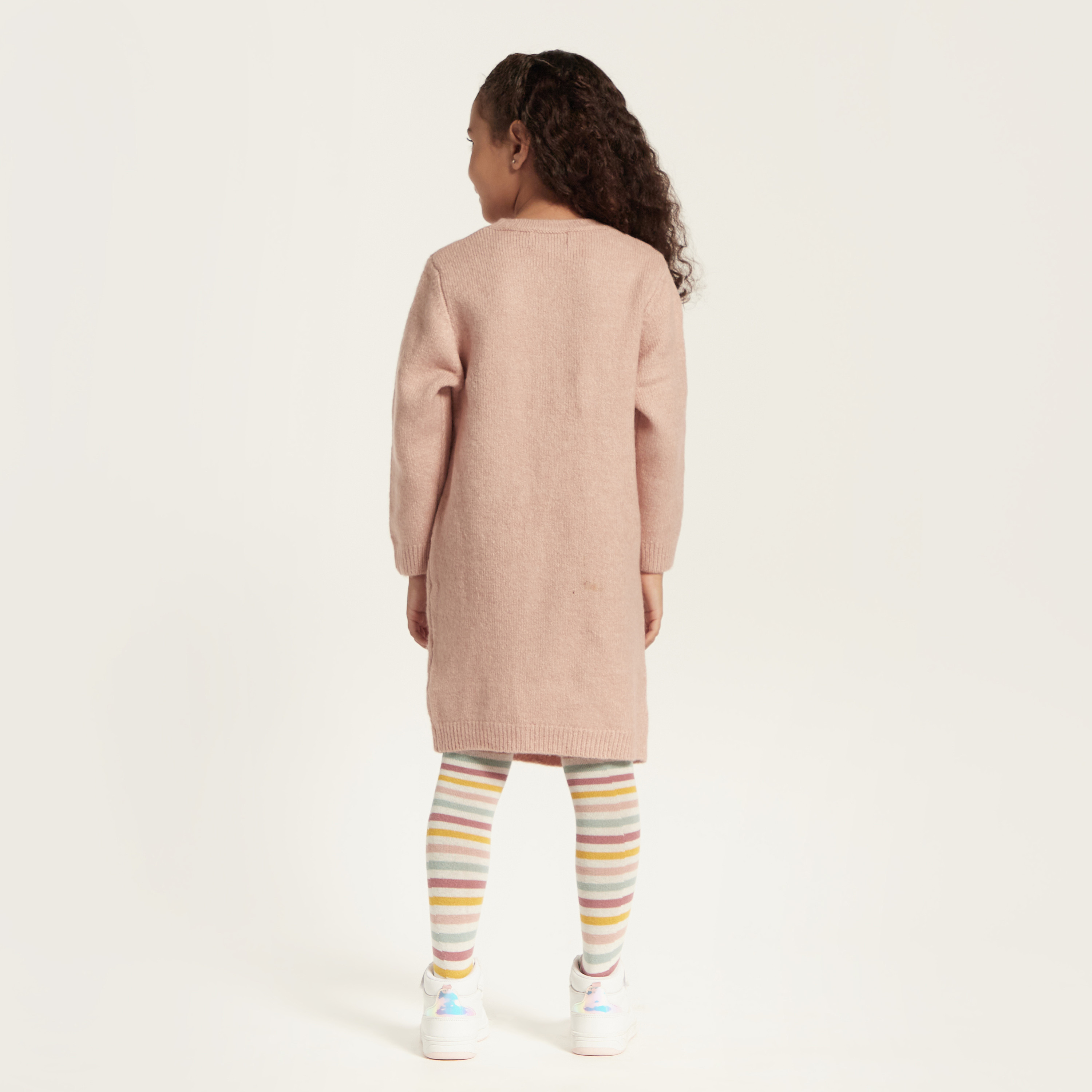 Juniors Unicorn Sweat Dress and Striped Stockings Set-girls-clothing-dressesandjumpsuits-image-5