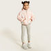 Juniors Floral Print Puffer Jacket with Hood and Pockets-Coats and Jackets-thumbnailMobile-1