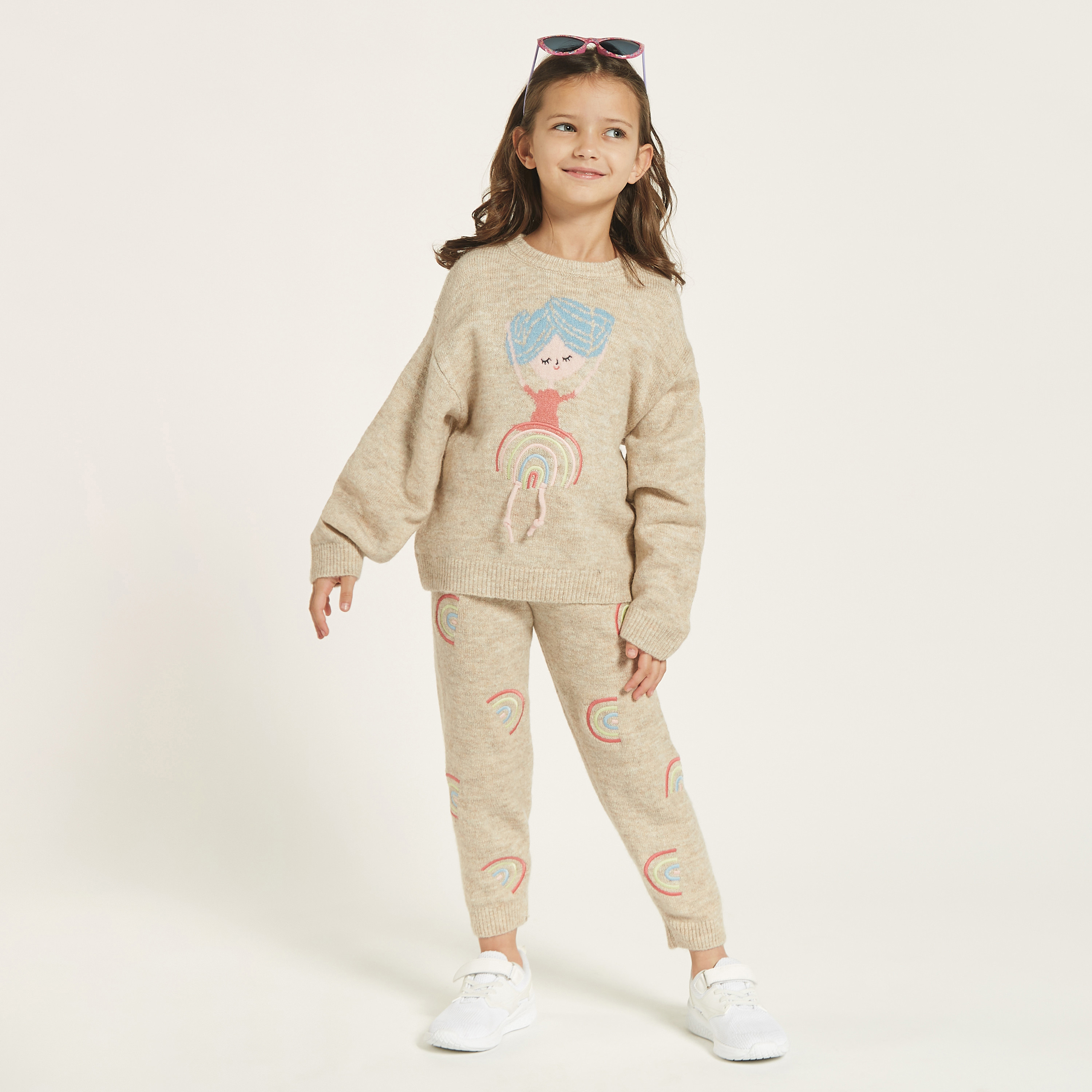 Buy Juniors Embroidered Pullover and Jogger Set Online Babyshop UAE