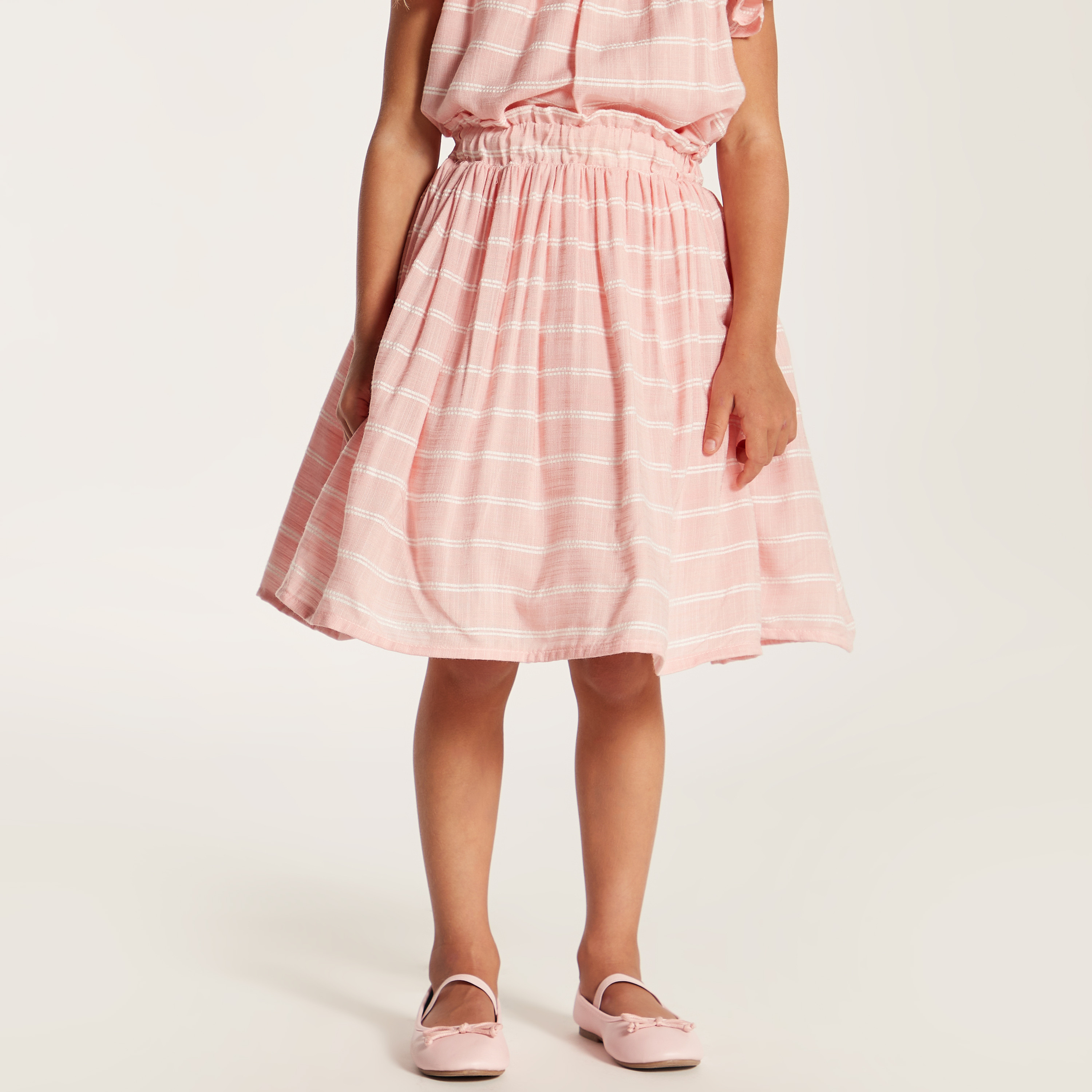 تنورة مخططة بخصر مطاطي من جونيورز-girls-clothing-bottoms-skirts-image-2
