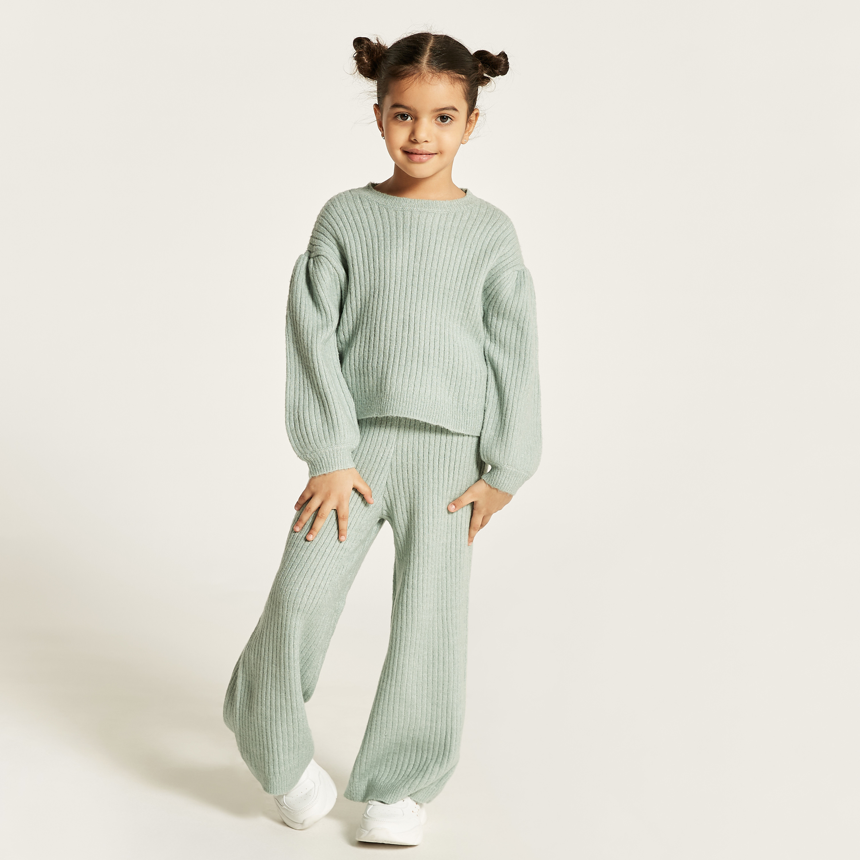 Juniors Ribbed Pullover and Jog Pants Set-baby-girls-clothing-setsandcoords-image-2