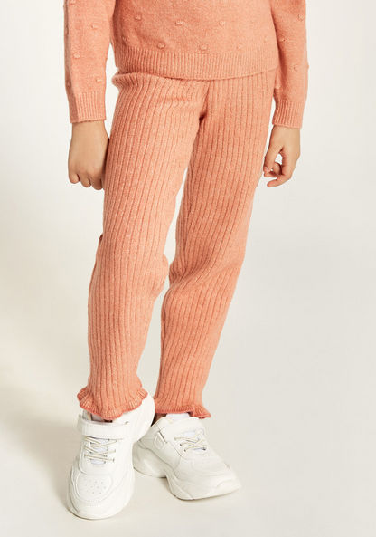 Juniors Textured Pullover and Jog Pants Set