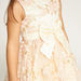Juniors Lace Textured Sleeveless A-line Dress with Bow Accent-Dresses%2C Gowns and Frocks-thumbnail-2